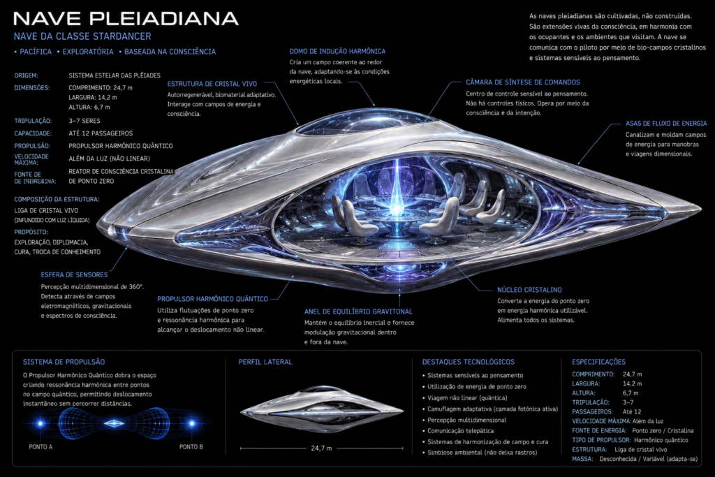 Naves Extraterrestres: Tipos, Propulsão, Tecnologia e os Maiores Mistérios dos OVNIs 4 nave pleiadiana