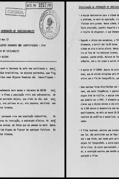 relatorio confidencial colares